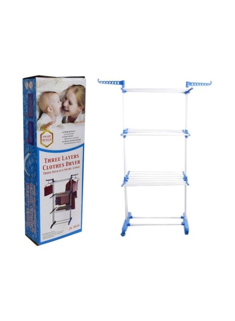 3 Layered Clothes Dryer White/Blue