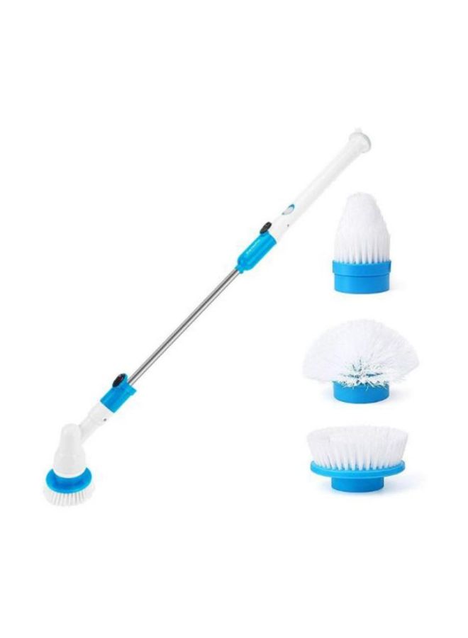 Generic - 5-Piece Electric Powered Spin Scrubber Set White/Blue - Image 1
