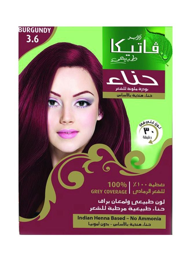 حنة لصبغ الشعر بورغندي 3.6 60جرام