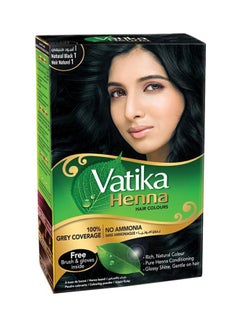 VATIKA Henna Hair Colours 1 Natural Black 60grams 