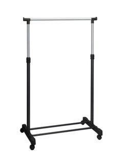 Vogue Telescopic Clothes Rack Silver/Black 75x80x45cm  - Image 1