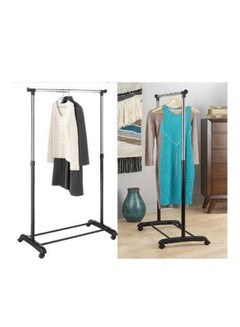 Vogue Telescopic Clothes Rack Silver/Black 75x80x45cm  - Image 2