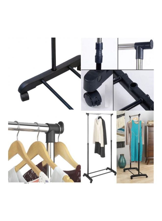 Vogue Telescopic Clothes Rack Silver/Black 75x80x45cm  - Image 3