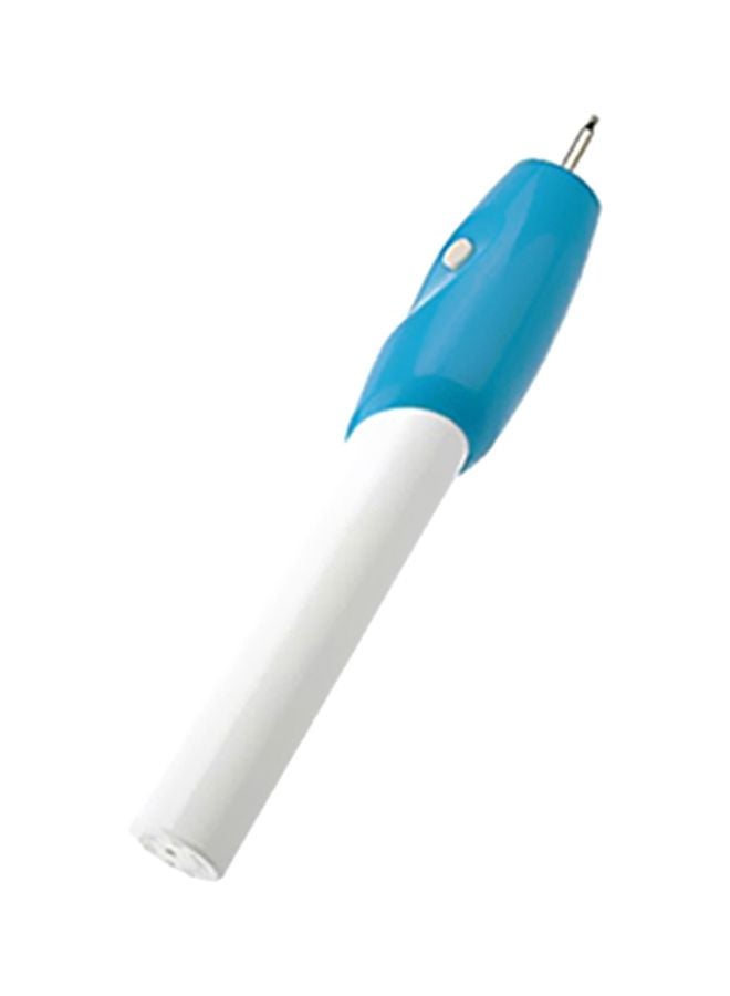 Electric Engraver Pen White/Blue