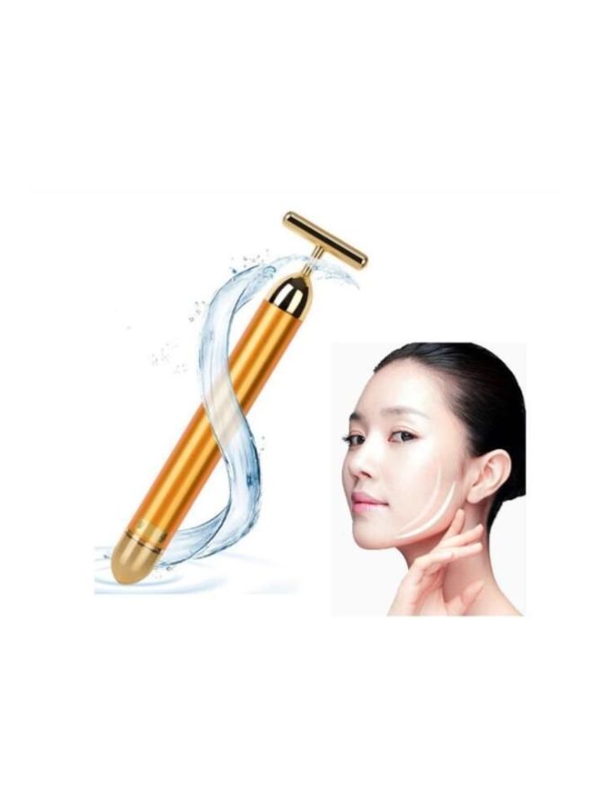 عصا تدليك لشد الوجه ذهبي - Image 3