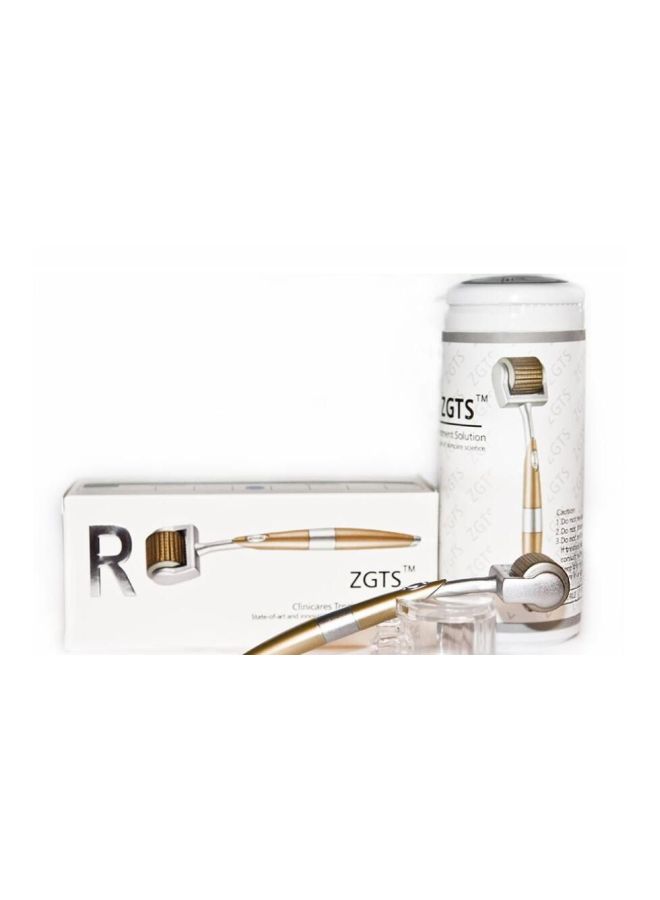 بكرة ديرما رولر للبشرة بإبر دقيقة فضي / ذهبي - Image 2