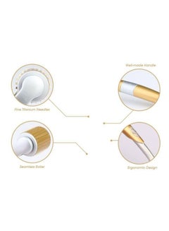ZGTS Derma Skin Roller Gold/White  - Image 2