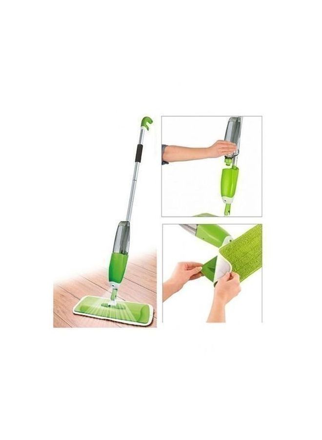Microfibre Cleaning Spray Mop Green/Silver/Black - Image 2