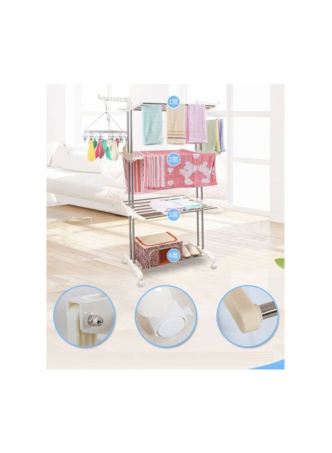 Stainless Steel Cloth Drying Rack Silver/Grey  - Image 3