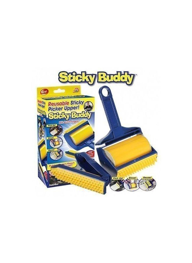 AS SEEN ON TV Sticky Buddy Lint Roller Yellow/Blue - Image 5