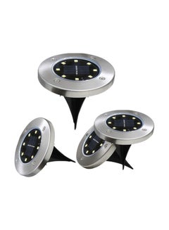 Generic 4-Piece Waterproof LED Garden Landscape Light Silver/Black  - Image 1