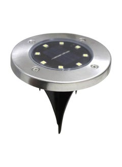 Generic 8-LED Solar Ground Light White 