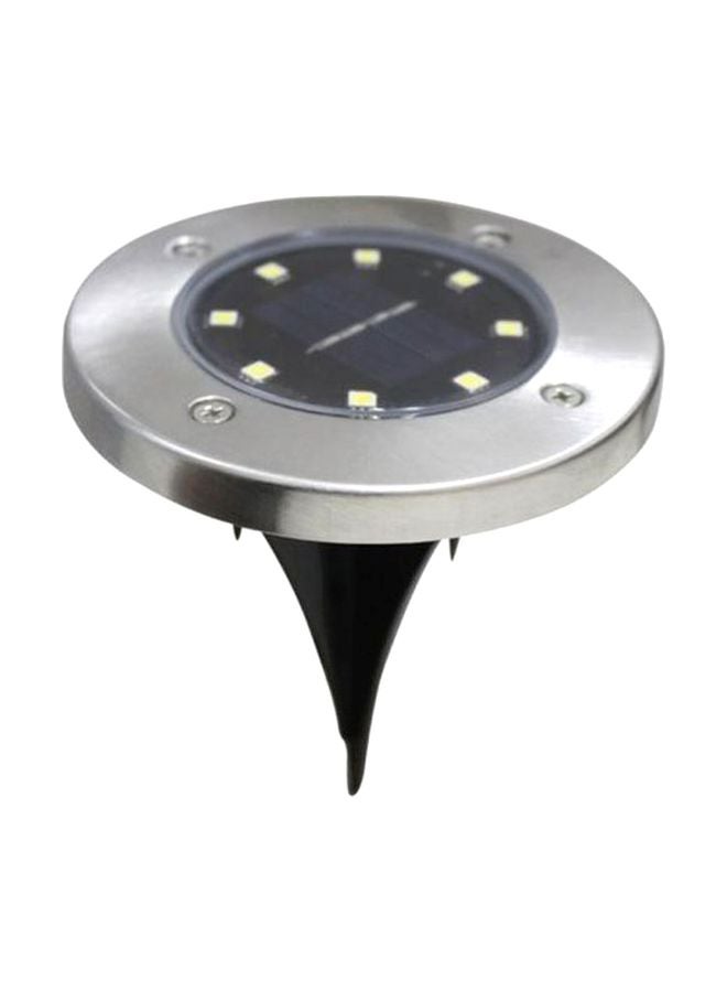 Generic 8-LED Solar Ground Light White 