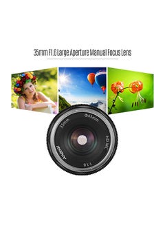 35mm F1.6 Manual Focus Lens 5.5x3.8cm Black - v1578640260/N33647326A_2