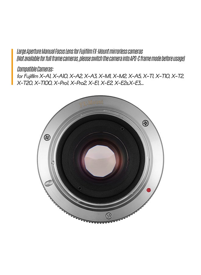 ANDOER 25mm F1.8 Manual Focus Lens 5.5x3.8cm Black  - Image 4