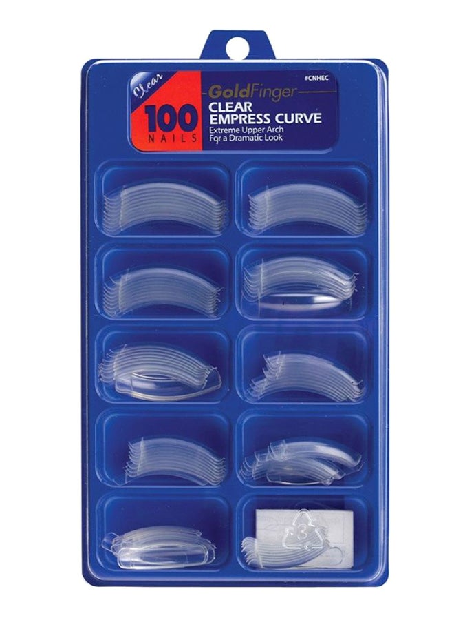 100-Piece Empress Curve False Nail Set Clear - v1578642691/N33564362A_1