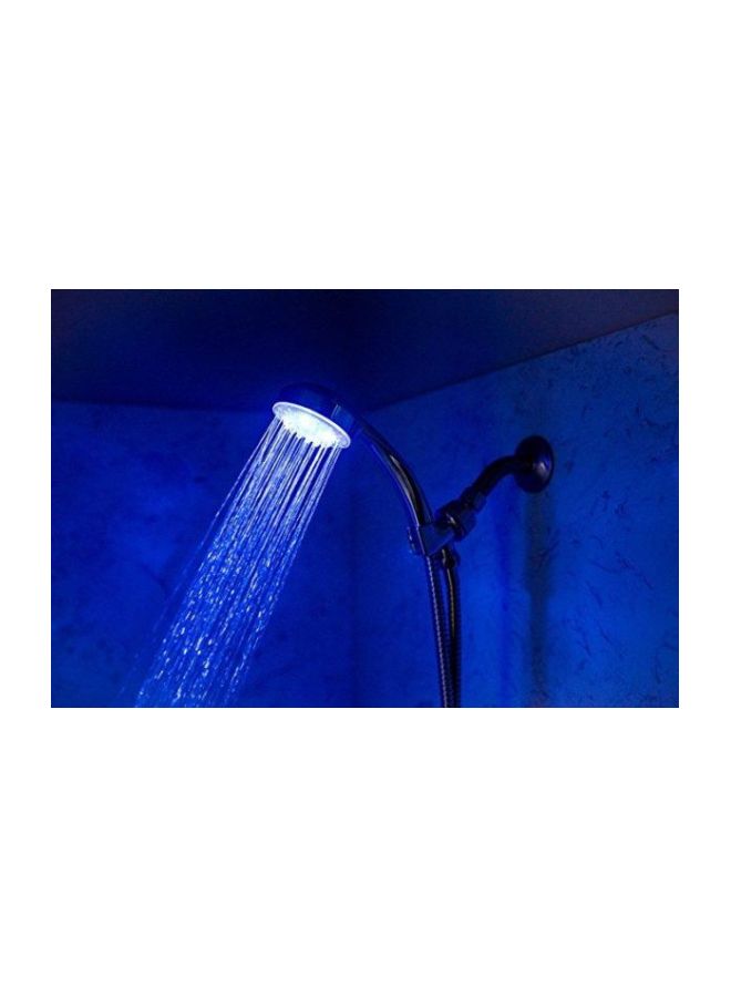 رأس دش بمصباح LED فضي - Image 2