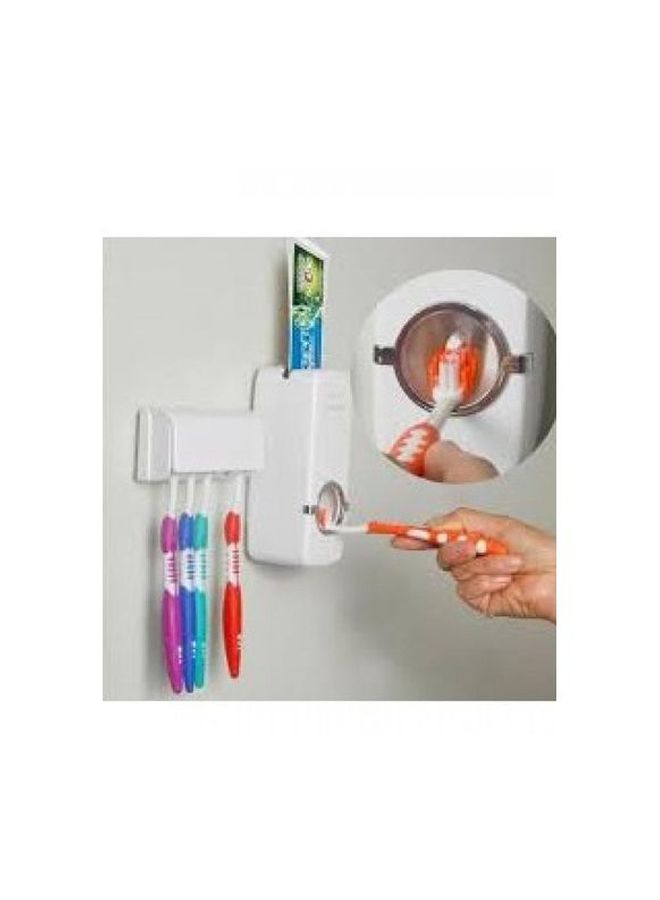 حامل لمعجون الأسنان مع موزع أبيض - Image 2