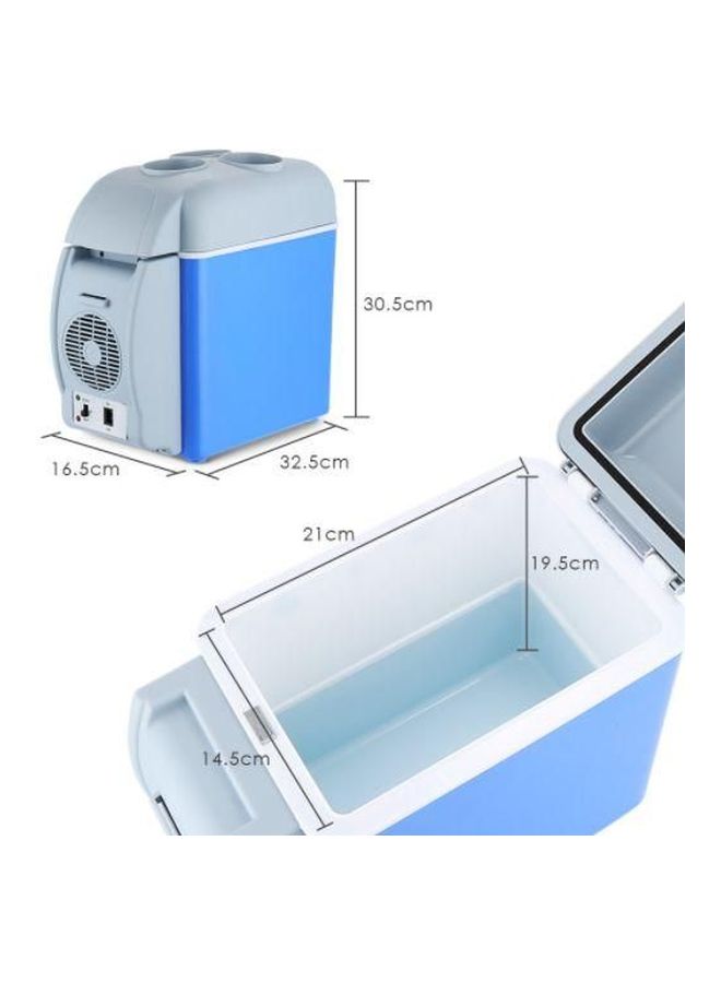 Generic - Multi-Function Portable Car Mini Fridge 7.5 L 2724675505766 Blue/White - Image 1