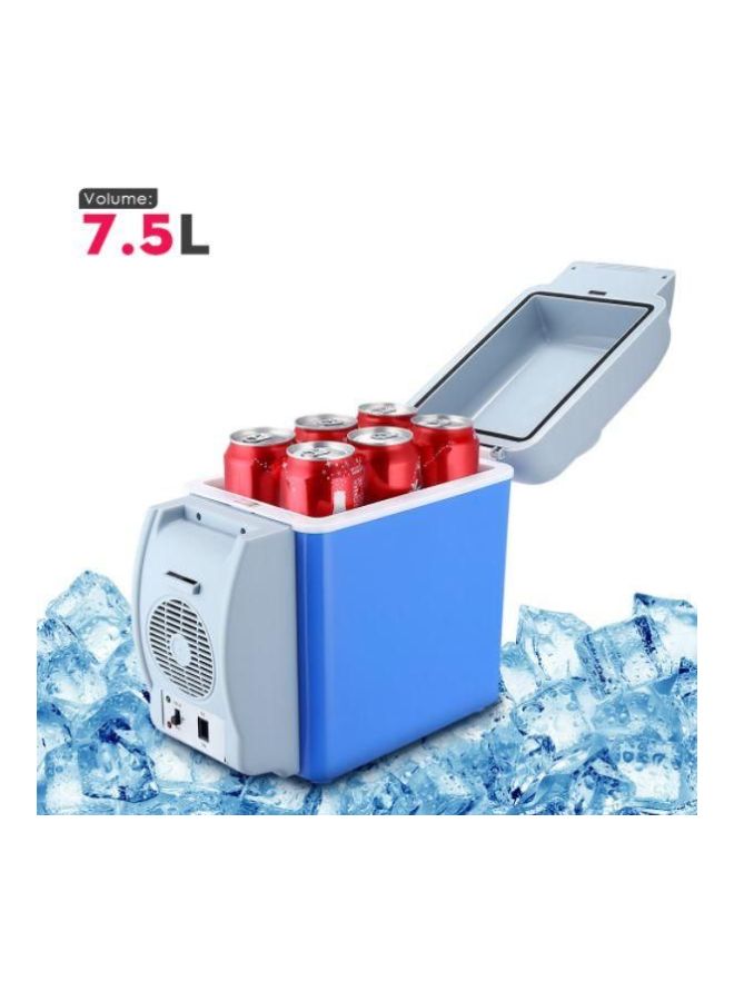 Generic - Multi-Function Portable Car Mini Fridge 7.5 L 2724675505766 Blue/White - Image 1