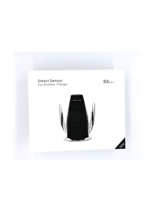 S5 Wireless Mobile Charger Black/Silver - Image 2