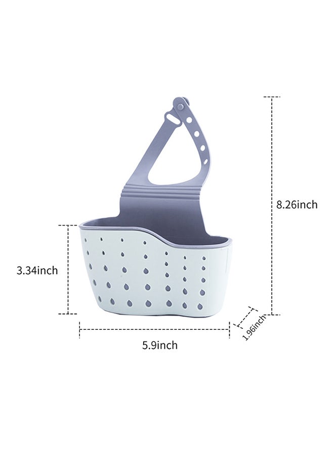 MENGNI Plastic Sink Organizer Blue 8.26x5.9x3.34inch  - Image 2