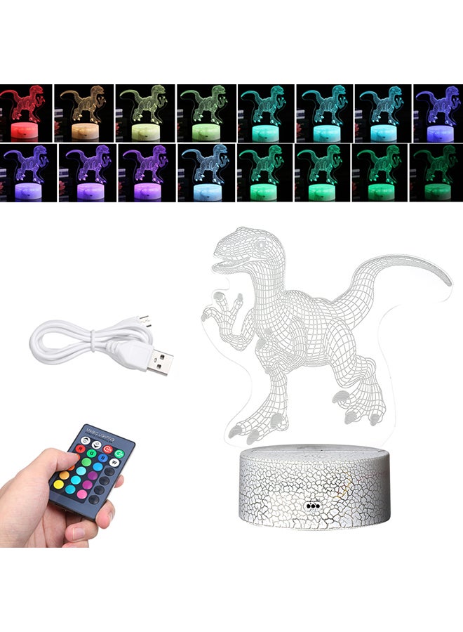 Generic - 3D Dinosaur Led Night Light Illusion Lamp - Image 1