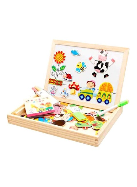 3-In-1 The Farm Themed Magnetic Board Early Learning Toy