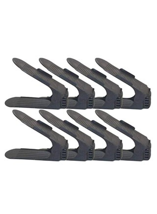 8-Piece Adjustable Shoe Rack Organizer Set Black 14 x 24.5cm - v1578650645/N33505163A_1