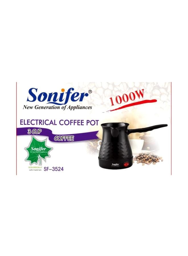 Sonifer Turkish Coffee Maker 1000 W SF-3524 Black - Image 2