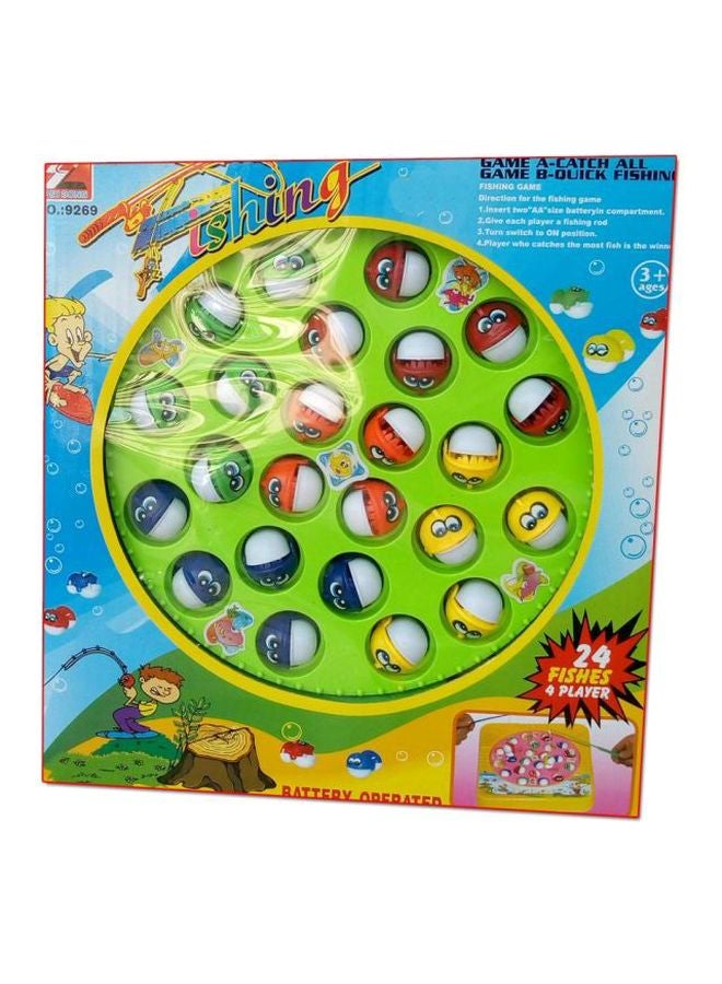 Generic 24-Piece Fishing Game Set 9269 