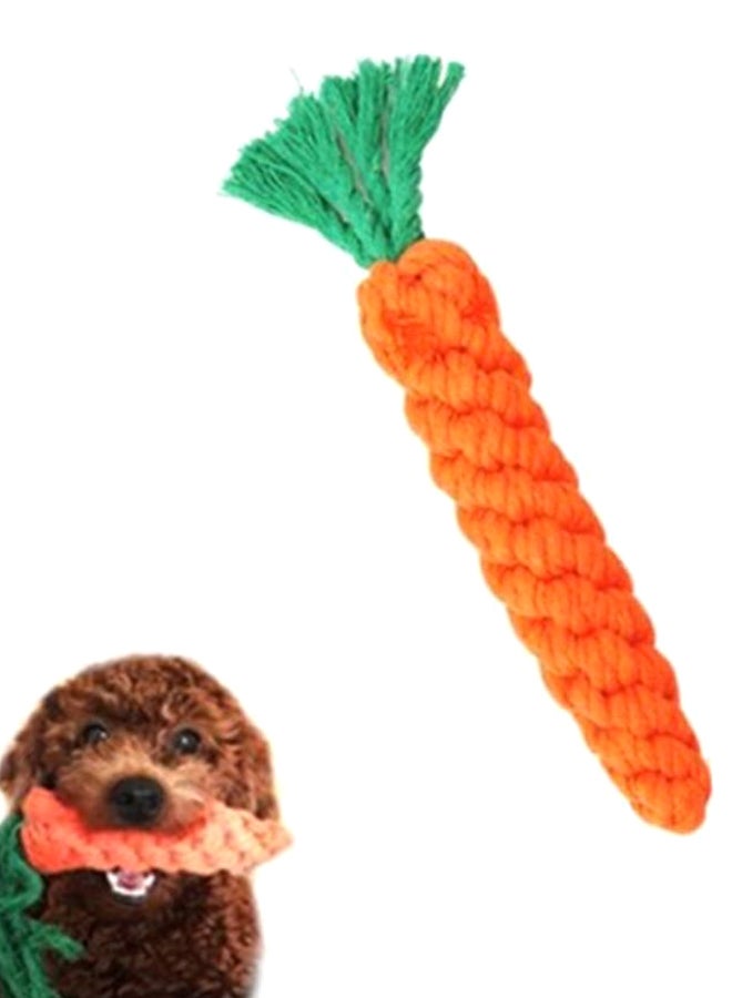 Carrot Shaped Pet Toy Orange/Green 23cm - Image 2