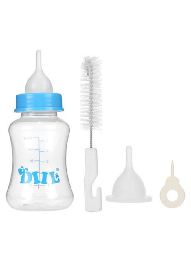 Pet Feeding Milk Bottle Blue/Clear - Image 1