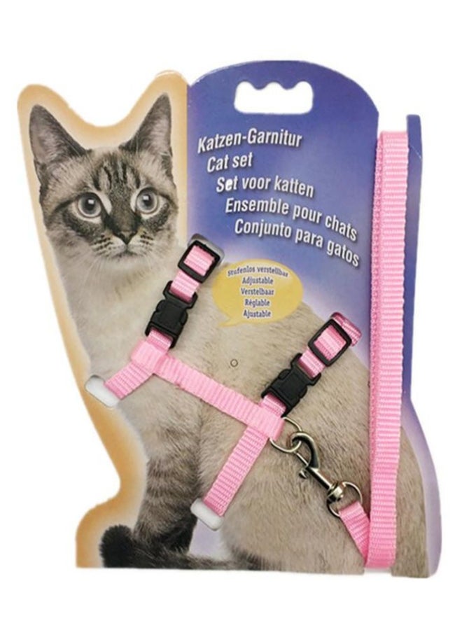 Adjustable Safety Cat Harness Pink - Image 2