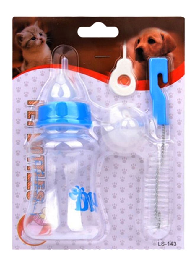 Pet Feeding Milk Bottle Blue/Clear - Image 2