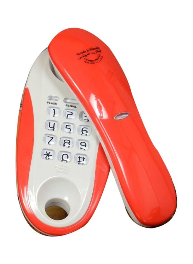 VictoriaAlMohandes Corded Telephone Red/White 