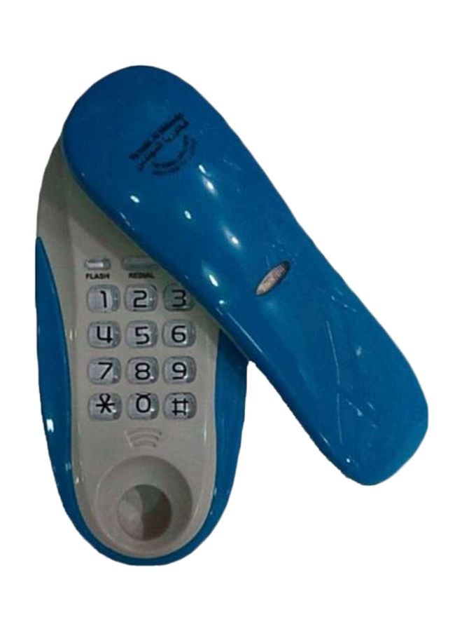 Corded Telephone Blue/White