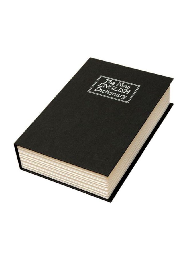 Dictionary Hidden Diversion Book Safe With Key Lock Black/White/Grey 15.5x5.5x24centimeter - Image 3