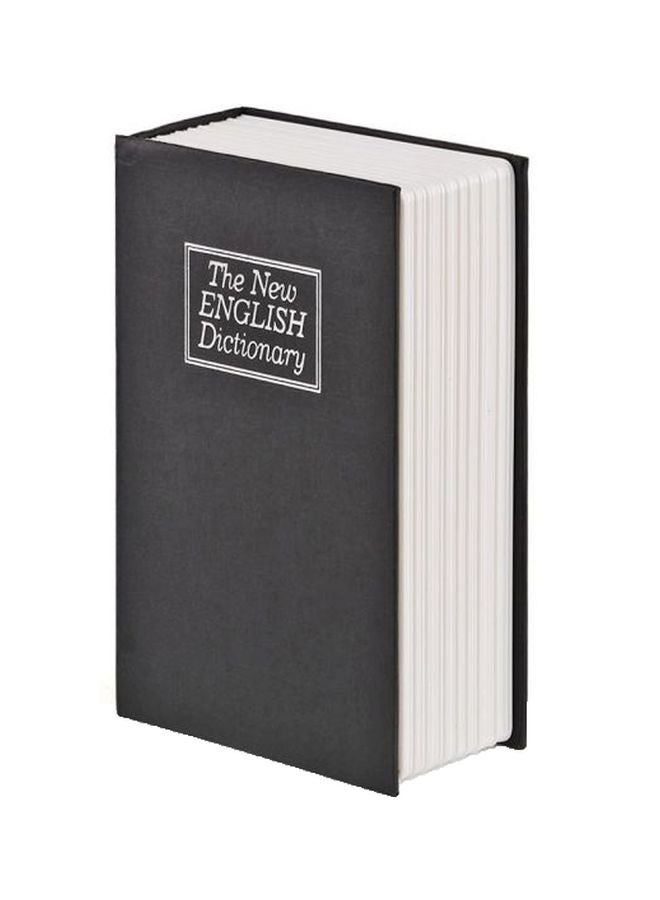Dictionary Hidden Diversion Book Safe With Key Lock Black/White/Grey 15.5x5.5x24centimeter - Image 1