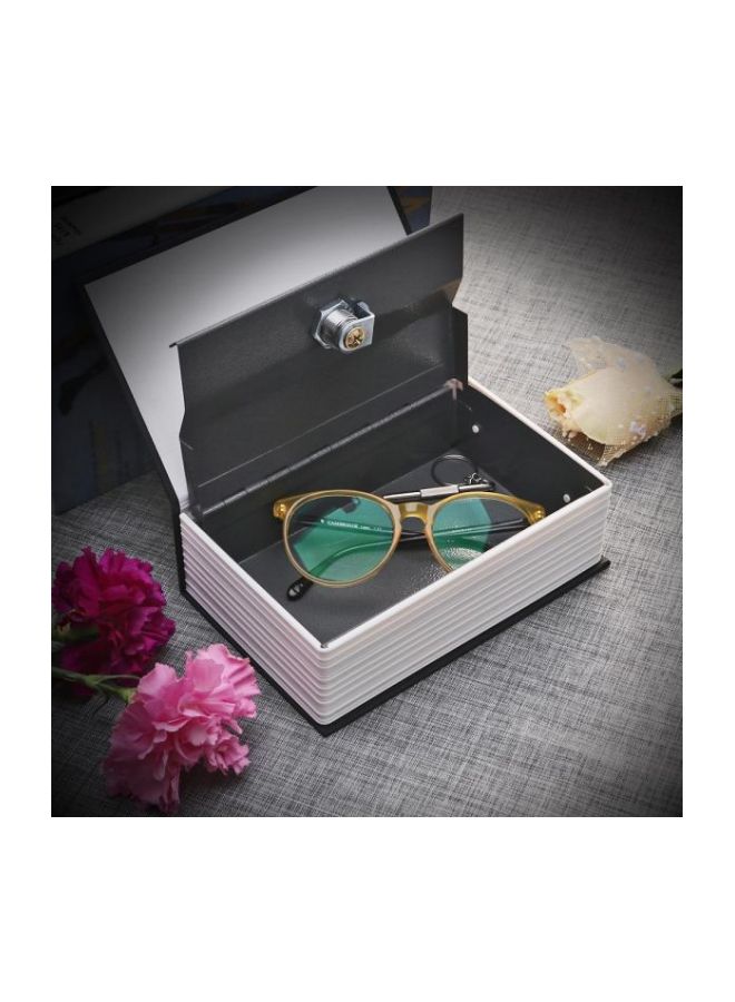 Dictionary Hidden Diversion Book Safe With Key Lock Black/White/Grey 15.5x5.5x24centimeter - Image 4