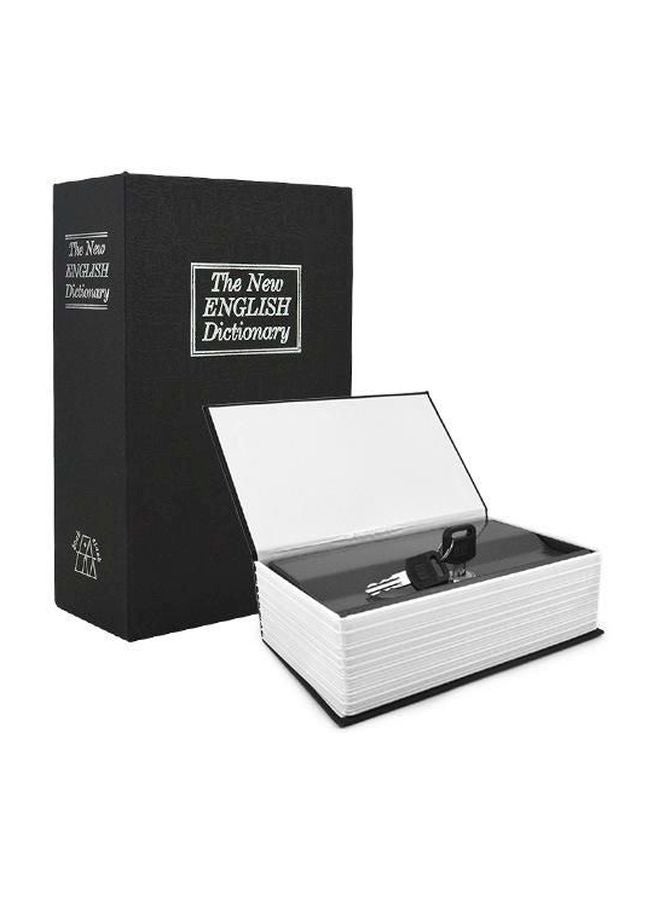 Dictionary Hidden Diversion Book Safe With Key Lock Black/White/Grey 15.5x5.5x24centimeter - Image 2