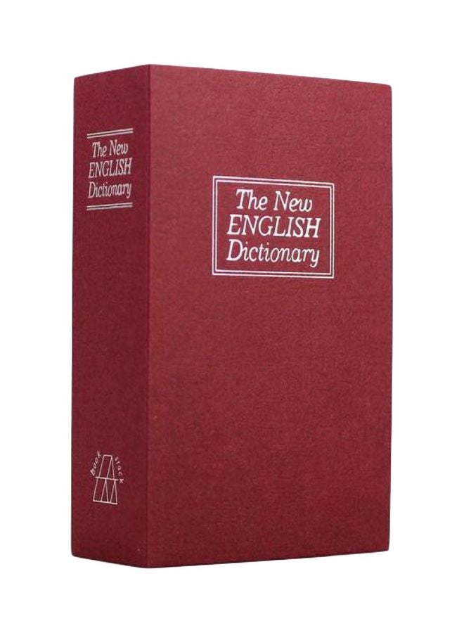 Dictionary Hidden Diversion Book Safe With Key Lock Red