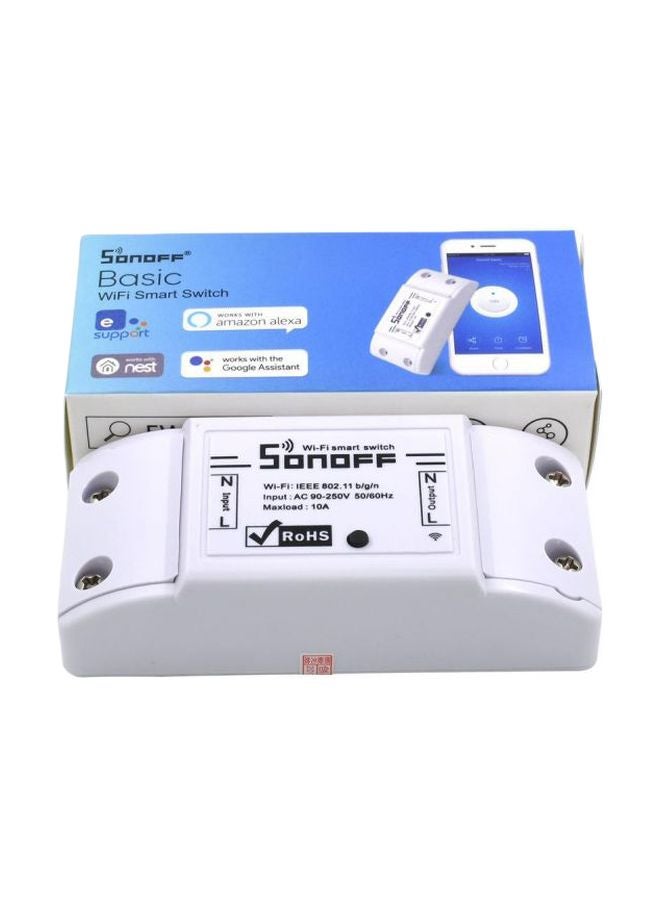 SONOFF Basic Wifi Smart Switch White 88x24x35mm - Image 1