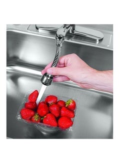 AS SEEN ON TV Turbo Flex 360 Flexible Faucet Sprayer Silver 6inch  - Image 4