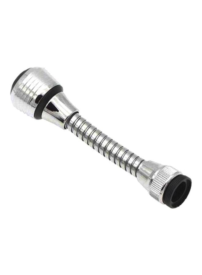 أز سين أون تي في بخاخ صنبور تربو مرن بزاوية 360 درجة فضي 6بوصة - Image 1