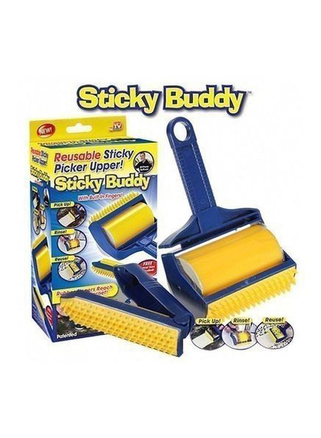 Reusable Sticky Picker Upper Brush Yellow/Blue - Image 3