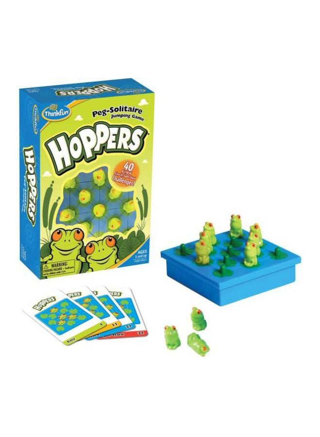 Think Fun Peg Solitaire Hoppers Logic Game 76347  - Image 1