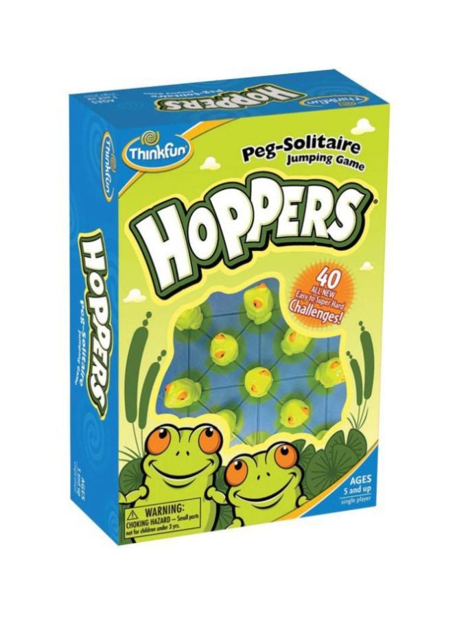 Think Fun Peg Solitaire Hoppers Logic Game 76347  - Image 2