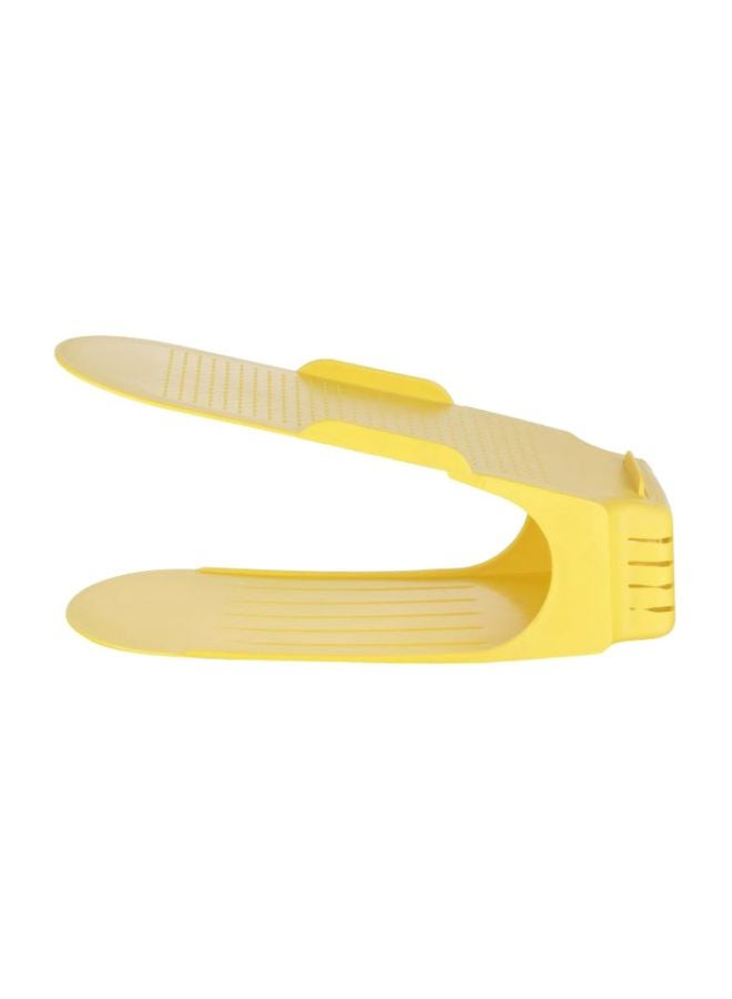 TRAGO Double Layer Shoe Rack Yellow - Image 1
