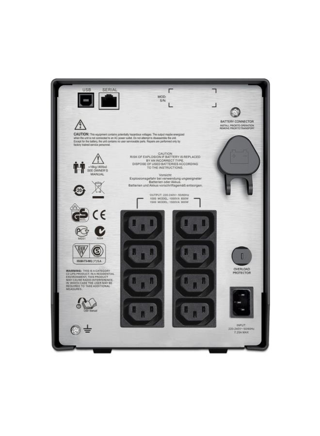 APC - SMC1500I Uninterrupted Power Supply Black - Image 1